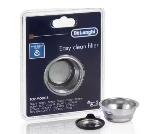 FILTRO 2 TAZZE CAFFE' IN POLVERE PER MACCHINA CAFFE' DE LONGHI ORIGINALE 5513281001